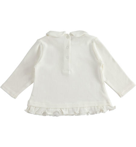 Girl's crewneck sweater from 1 to 24 months iDO PANNA-0112
