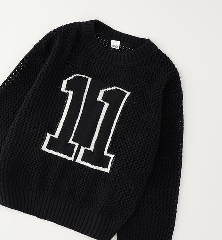 Maglia iDO per ragazza NERO-0658