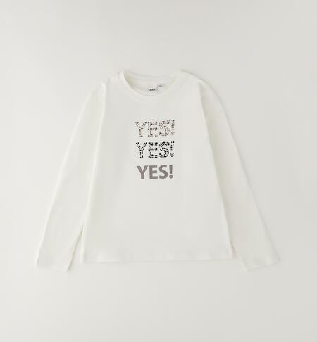 Maglia iDO ragazza PANNA