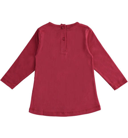 Maglia manica lunga bambina - da 9 mesi a 8 anni iDO BORDEAUX-2537