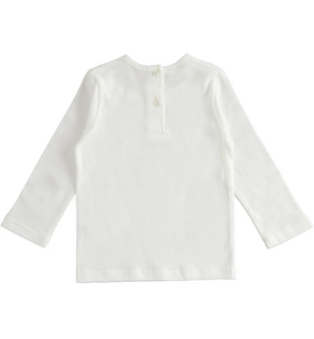 Maglia manica lunga bambina - da 9 mesi a 8 anni iDO PANNA-0112