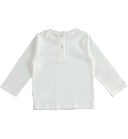 Maglia manica lunga bambina - da 9 mesi a 8 anni iDO PANNA-0112