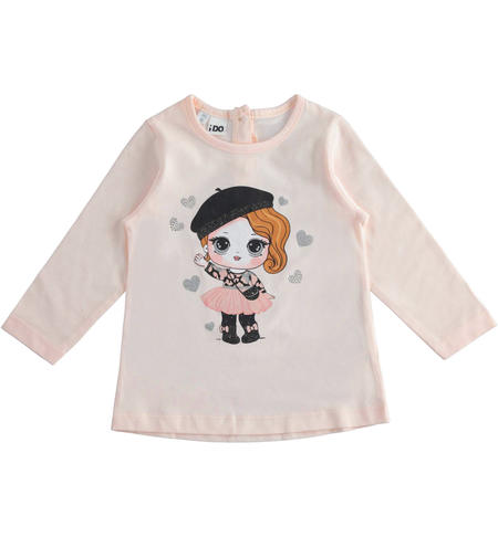 Maglia manica lunga bambina - da 9 mesi a 8 anni iDO ROSA-2522