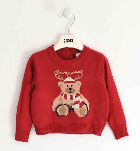 Maglia Natale bambina - da 9 mesi a 8 anni iDO ROSSO-2253