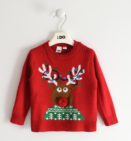 Baby boy Christmas sweater from 9 months to 8 years iDO ROSSO-2253