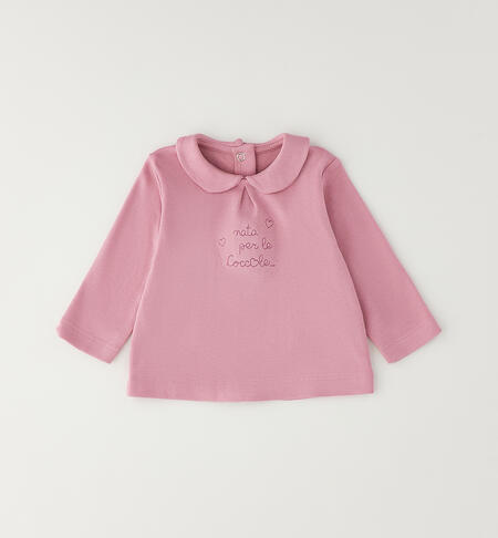 Maglia neonata a maniche lunghe ROSA