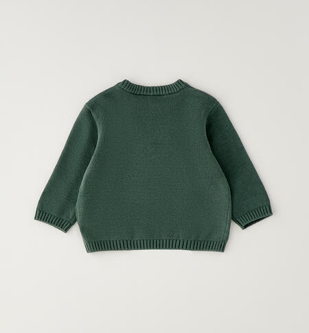 Maglia neonato 100% cotone VERDE MILITARE-4717