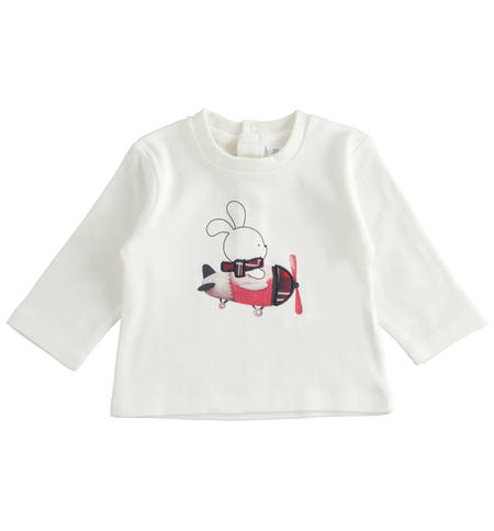 Newborn boy cotton t-shirt from 1 to 24 months iDO PANNA-0112