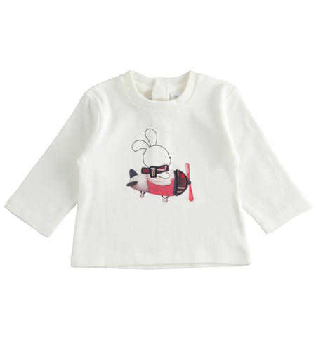 Maglia neonato in cotone - da 1 a 24 mesi iDO PANNA-0112
