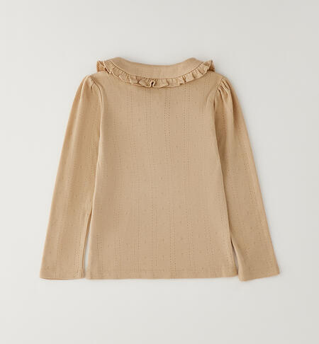 Girls' shirt BEIGE-0734