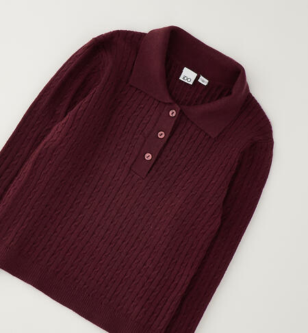 iDO girls' sweater BORDEAUX-2953