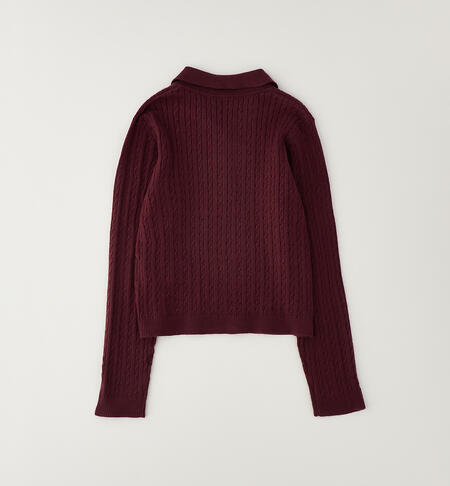 iDO girls' sweater BORDEAUX-2953
