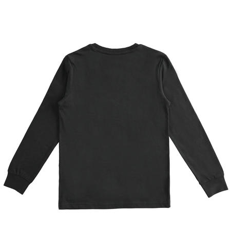 Maglia ragazzo capsule Emoji - da 8 a 16 anni iDO NERO-0658