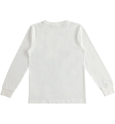 Maglia ragazzo capsule Emoji - da 8 a 16 anni iDO PANNA-0112