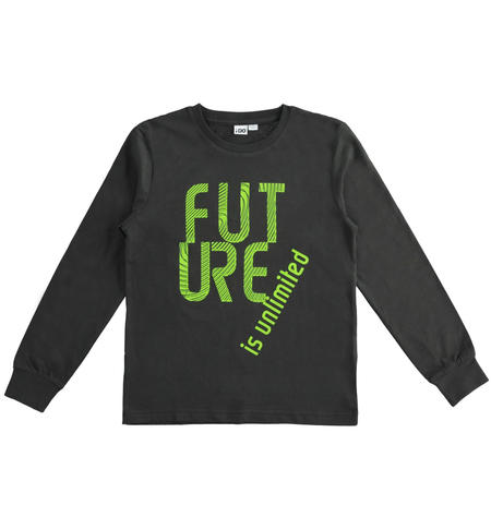 Maglia ragazzo girocollo - da 8 a 16 anni iDO NERO-0658