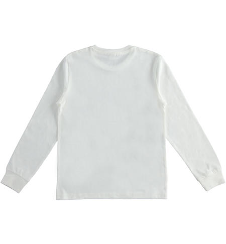 Maglia ragazzo girocollo - da 8 a 16 anni iDO PANNA-0112