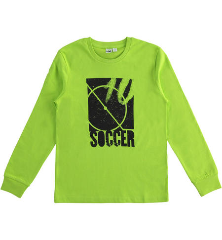 Maglia ragazzo girocollo - da 8 a 16 anni iDO VERDE-5132