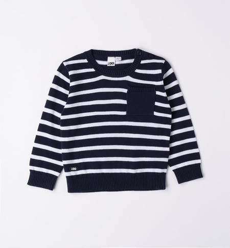Maglia rigata bambino da 9 mesi a 8 anni iDO NAVY-3854