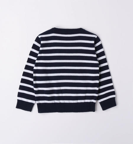 Maglia rigata bambino da 9 mesi a 8 anni iDO NAVY-3854