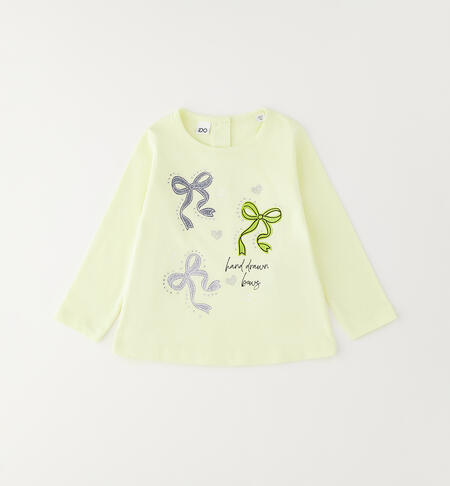 Maglietta 100% cotone bambina GIALLO