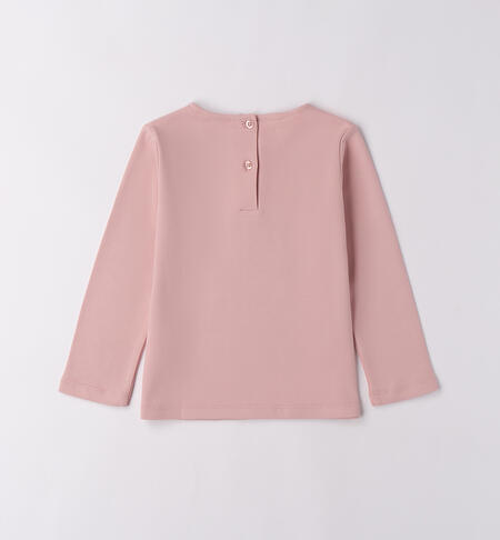 Maglietta 100% cotone bambina LIGHT PINK-2921