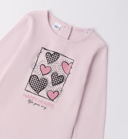 Maglietta 100% cotone bambina LT.ROSE-2716