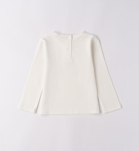 Maglietta 100% cotone bambina PANNA-0112