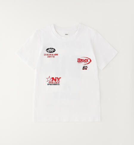 Maglietta 100% cotone bambino BIANCO