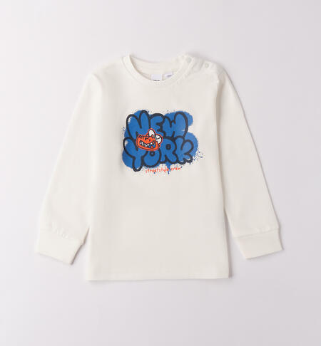 Maglietta 100% cotone bambino PANNA