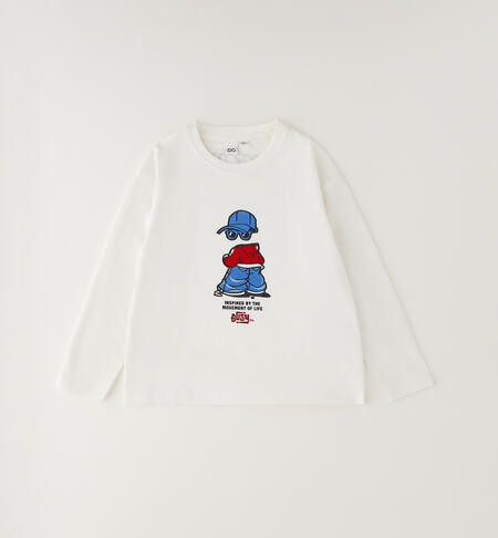 100% cotton children's T-shirt CREAM