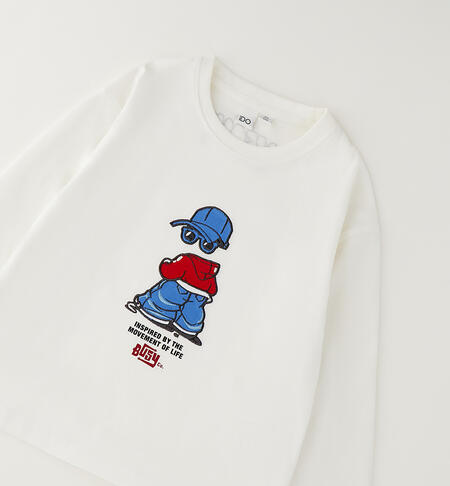 Maglietta 100% cotone bambino PANNA-0112
