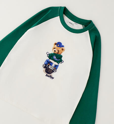 Maglietta 100% cotone bambino PANNA-0112