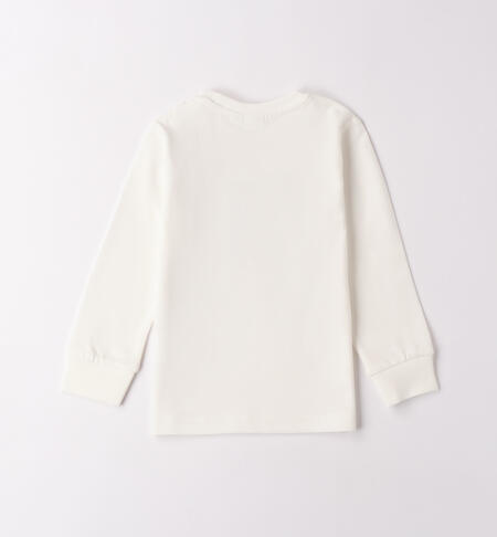 Maglietta 100% cotone bambino PANNA-0112