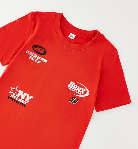 Maglietta 100% cotone bambino ROSSO-2236