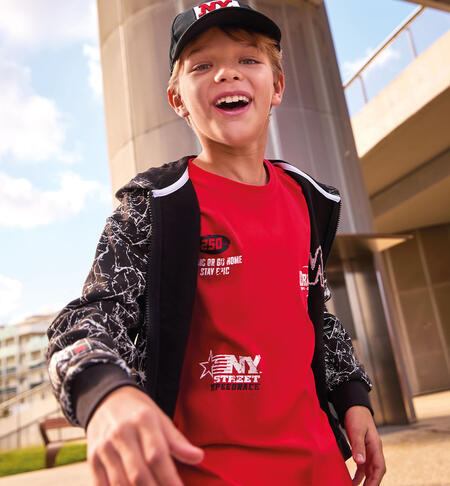 Maglietta 100% cotone bambino ROSSO-2236