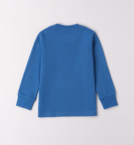 Maglietta 100% cotone bambino TURCHESE-3743