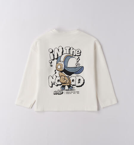 Maglietta 100% cotone iDO PANNA-0112