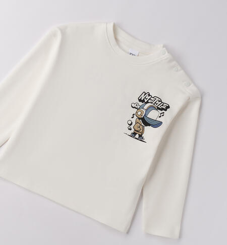 Maglietta 100% cotone iDO PANNA-0112