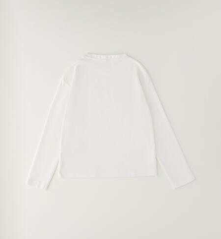 Maglietta 100% cotone ragazza PANNA-0112