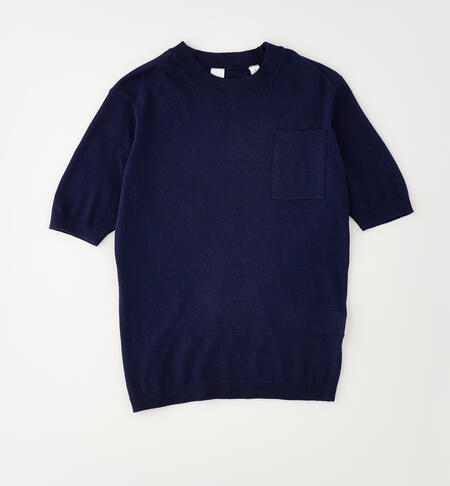 100% cotton boys' T-shirt NAVY-3854