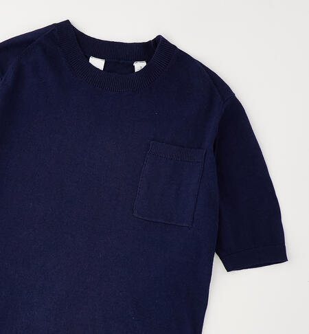 100% cotton boys' T-shirt NAVY-3854