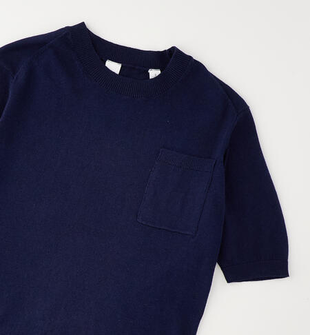 100% cotton boys' T-shirt NAVY-3854