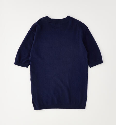 100% cotton boys' T-shirt NAVY-3854