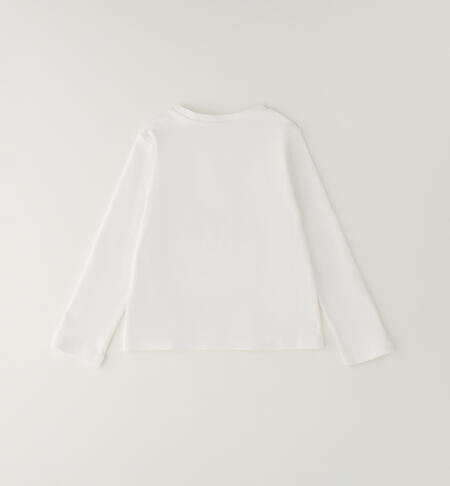 Maglietta bambina 100% cotone PANNA-0112
