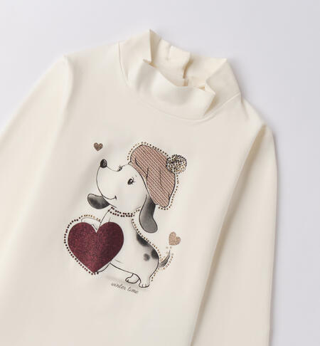 High-neck T-shirt for girls PANNA-0112