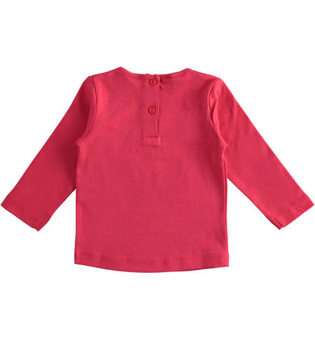Maglietta bambina con glitter - da 9 mesi a 8 anni iDO ROSSO-2354
