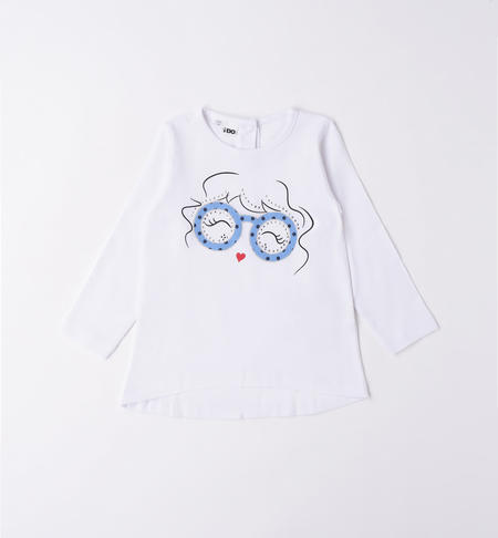 Maglietta bambina grafiche varie BIANCO