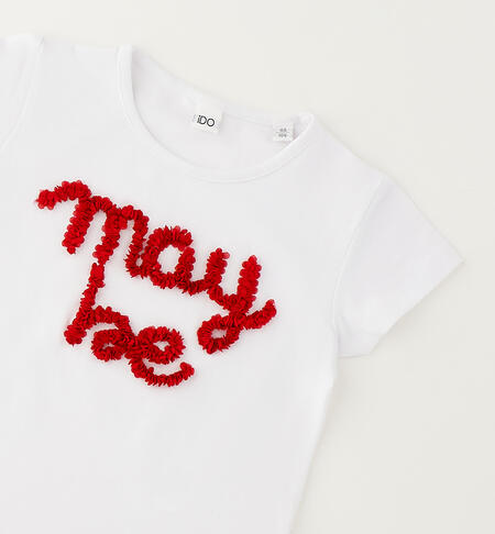 Maglietta bambina iDO BIANCO-0113