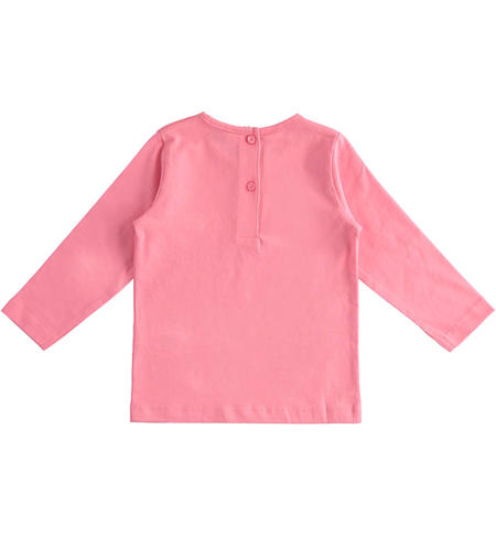 Cotton t-shirt for girls from 9 months to 8 years iDO FUCSIA-2425