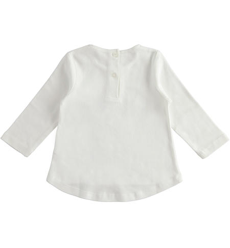 Maglietta bambina in cotone - da 9 mesi a 8 anni iDO PANNA-0112
